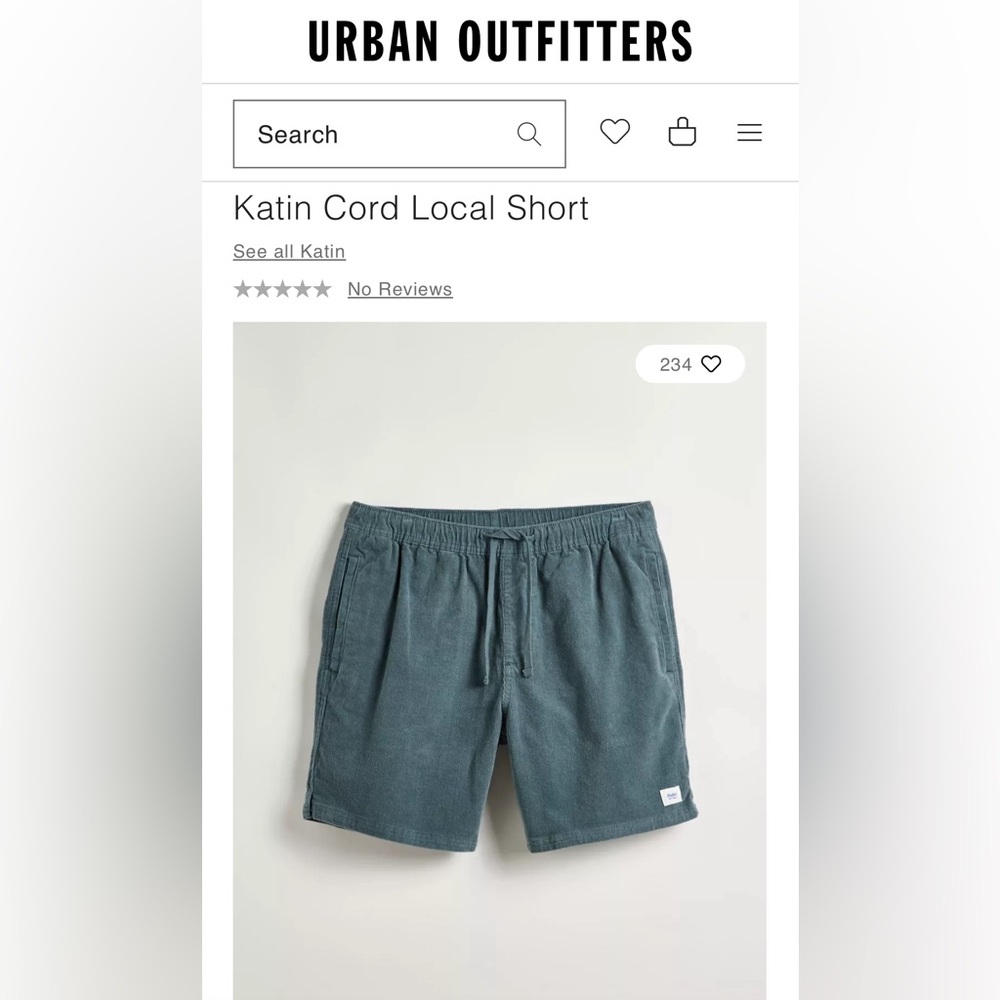 Katin Cord Local Short—Light Blue-Small